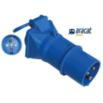 Adaptador Schuko-CEE c/tapa