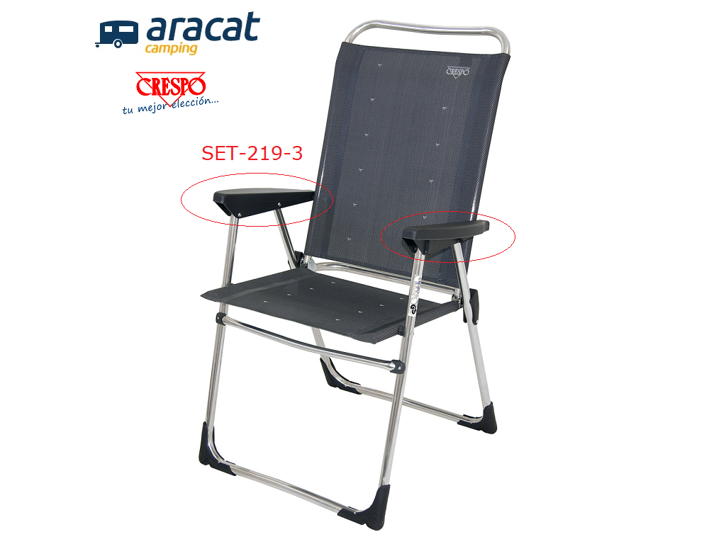 TUMBONA PLEGABLE CRESPO C/Reposabrazos y almohada