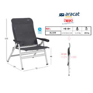Ficha técnica butaca Crespo AL/238