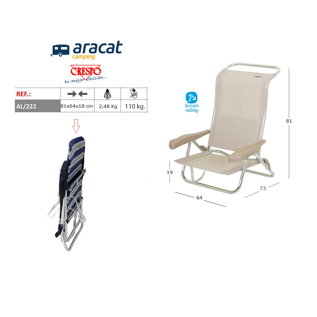almohada crespo silla playa almohada crespo silla playa