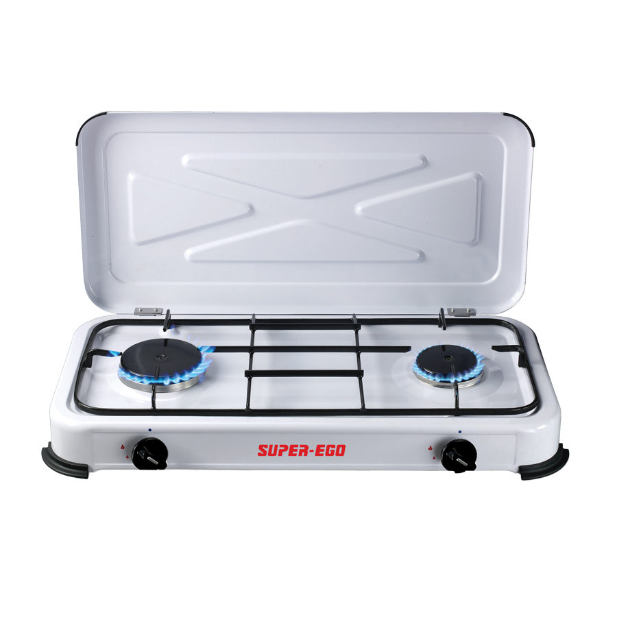 Vitrokitchen 260IB - Hornillo Gas Butano 2 Fuegos Tipo Ciclón Inox